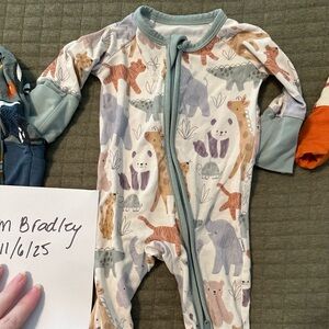 Little sleepies Safari friends, preemie zippy